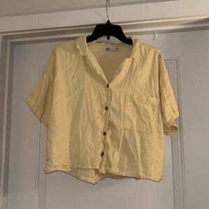 Yellow button up